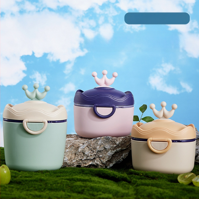Kūdikių pieno miltelių dėžutė Nešiojama išeinanti sandari drėgmei atspari pakuotė Papildoma maisto dėžutė Ryžių užkandžiai Didelės talpos laikymo indas