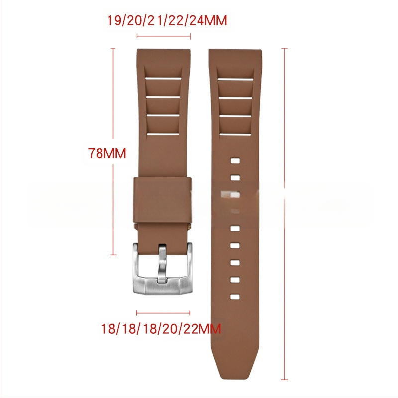 Explosions universāla ātras atbrīvošanas fluorgumijas siksniņa Huawei Apple Watch siksniņai FKM siksniņa 19/20/21/24mm