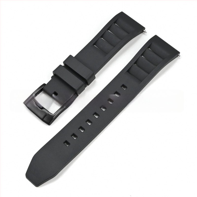 Explosions universāla ātras atbrīvošanas fluorgumijas siksniņa Huawei Apple Watch siksniņai FKM siksniņa 19/20/21/24mm