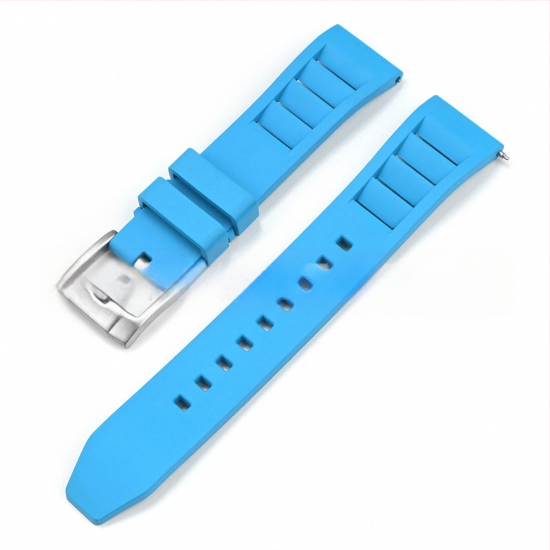 Explosions universāla ātras atbrīvošanas fluorgumijas siksniņa Huawei Apple Watch siksniņai FKM siksniņa 19/20/21/24mm