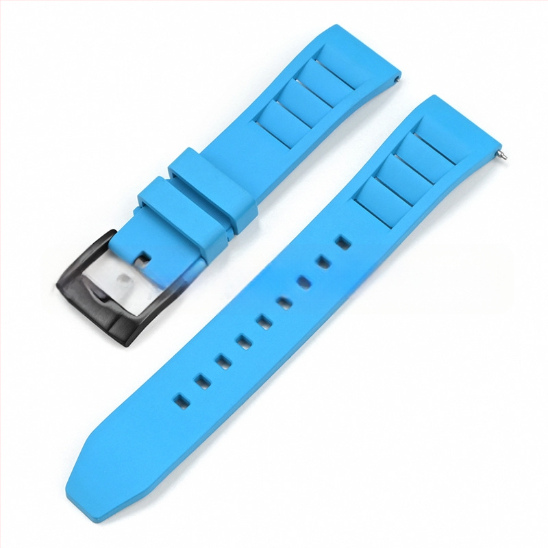 Explosions universāla ātras atbrīvošanas fluorgumijas siksniņa Huawei Apple Watch siksniņai FKM siksniņa 19/20/21/24mm