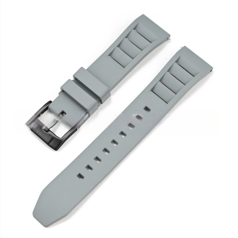 Explosions universāla ātras atbrīvošanas fluorgumijas siksniņa Huawei Apple Watch siksniņai FKM siksniņa 19/20/21/24mm