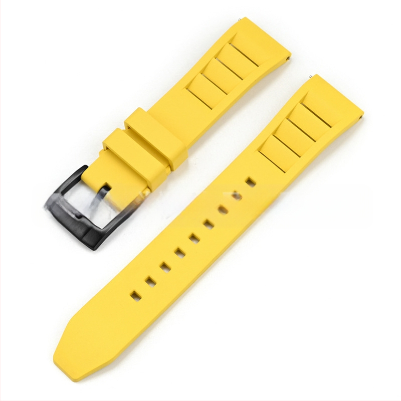 Explosions universāla ātras atbrīvošanas fluorgumijas siksniņa Huawei Apple Watch siksniņai FKM siksniņa 19/20/21/24mm