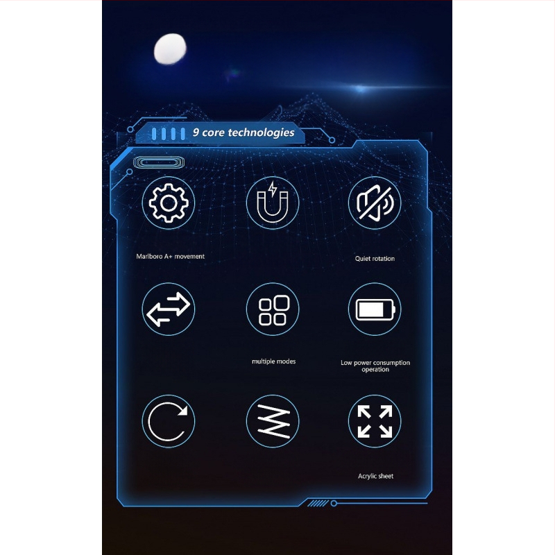 Saksa kaubamärgi mehaaniline kell, automaatne kellakeeraja, majapidamises kasutatav elektriline tipptasemel kellakeeraja, täisautomaatne pöörlev kellakast