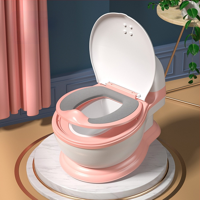 Bērnu podiņš, liels mājsaimniecības bērnu tualete, meitenes tualete, mazulis, bērni, mākslīgais urīns, spainis, zēna urīns