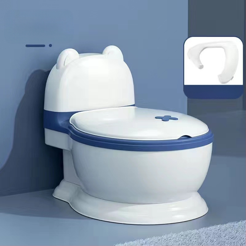 Bērnu podiņš, liels mājsaimniecības bērnu tualete, meitenes tualete, mazulis, bērni, mākslīgais urīns, spainis, zēna urīns