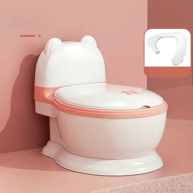 Bērnu podiņš, liels mājsaimniecības bērnu tualete, meitenes tualete, mazulis, bērni, mākslīgais urīns, spainis, zēna urīns