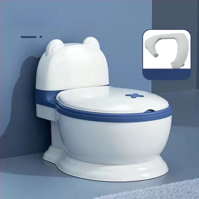 Bērnu podiņš, liels mājsaimniecības bērnu tualete, meitenes tualete, mazulis, bērni, mākslīgais urīns, spainis, zēna urīns