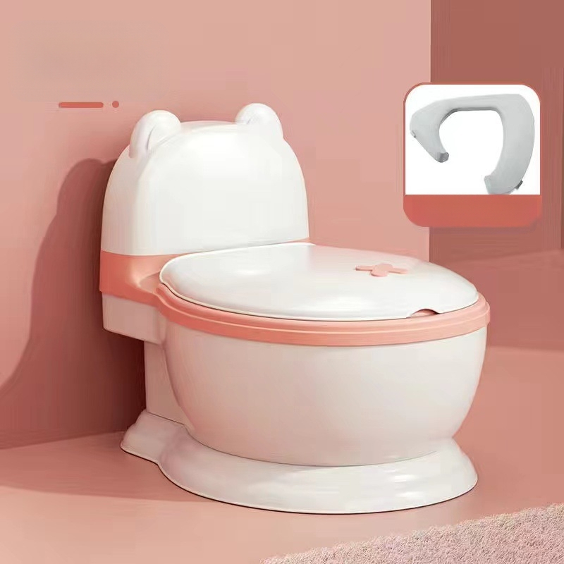 Bērnu podiņš, liels mājsaimniecības bērnu tualete, meitenes tualete, mazulis, bērni, mākslīgais urīns, spainis, zēna urīns