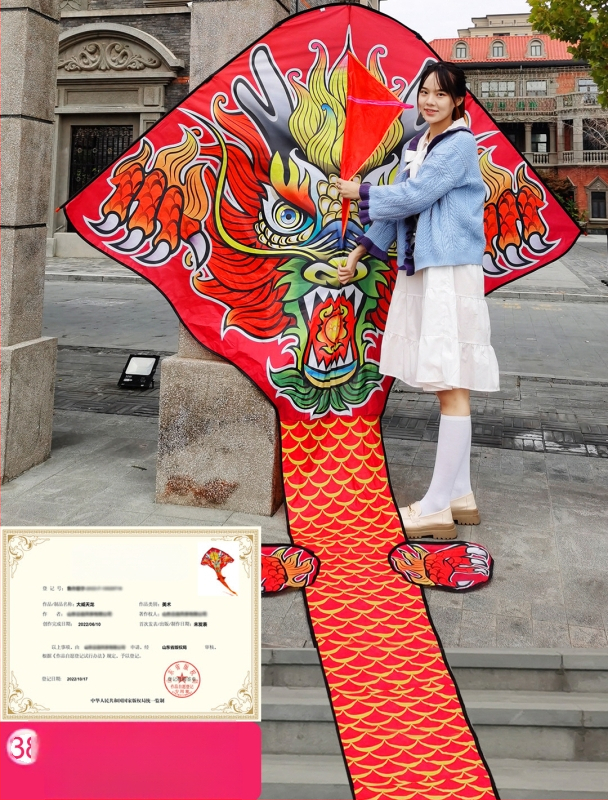 Jauns simtkājis Jinwei Tianlong 11 metri 15 metri 30 metri 50 metri zaļa čūska gara aste liels pūķis vairumtirdzniecība labi mušu ražotāji