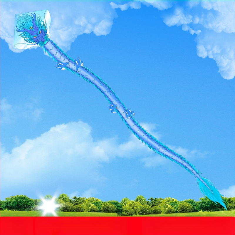 Jauns simtkājis Jinwei Tianlong 11 metri 15 metri 30 metri 50 metri zaļa čūska gara aste liels pūķis vairumtirdzniecība labi mušu ražotāji