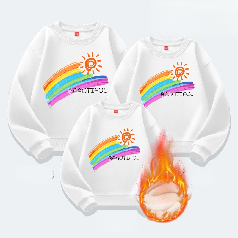 Lasteaia lapsevanema ja lapse tegevuste klassi riided sügis ja talv kooli sport õpilase vabaaja pluus lapsevanema ja lapse riided uus kampsun