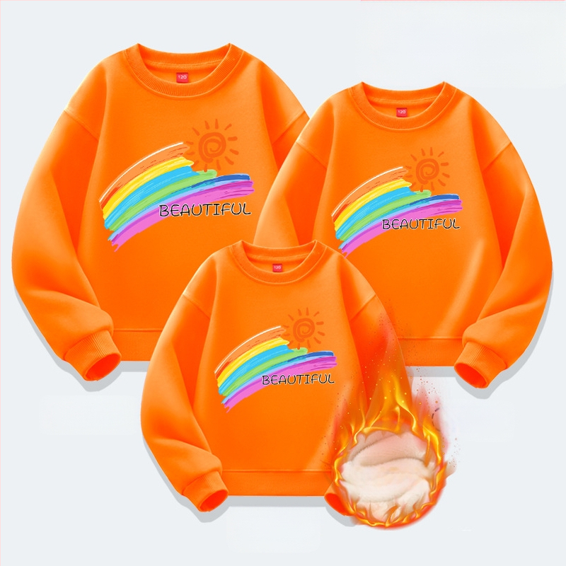 Lasteaia lapsevanema ja lapse tegevuste klassi riided sügis ja talv kooli sport õpilase vabaaja pluus lapsevanema ja lapse riided uus kampsun