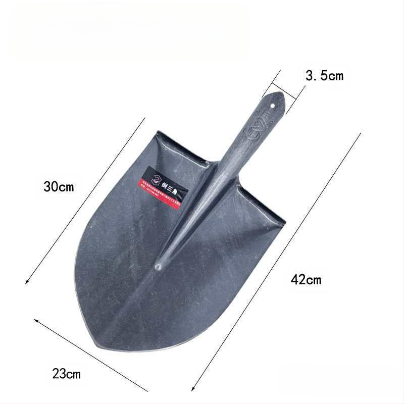 „Viskas viename“ plieninis kastuvas, pastorintas smailus kastuvas, kvadratinis kastuvas, geležinis kastuvas, daržovių sodinimo, žemės ūkio, mangano plieno, mažo dydžio kastuvas sodo įrankiams