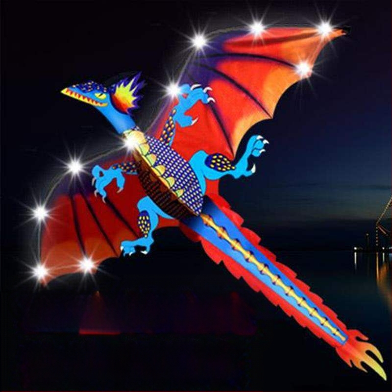 Dinozauru pūķis Pterozauru pūķis 2024. gada jauns LED gaismas pūķis bērniem pieaugušajiem multfilmu brīze