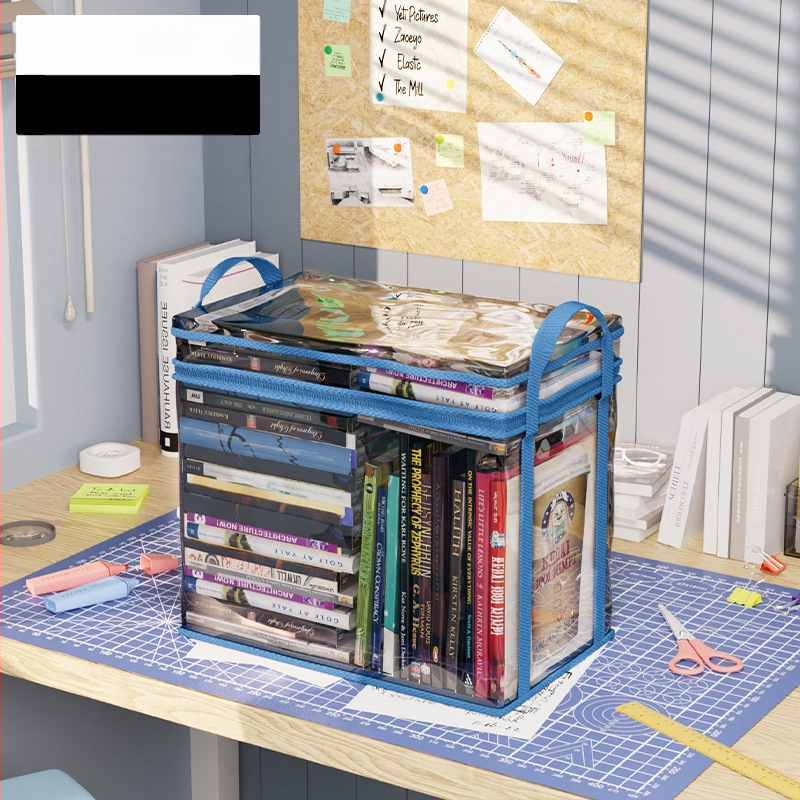 Kokkupandav raamatukast õpilaste ühiselamu klassiruumi raamatute hoiukast läbipaistev veekindel majapidamisraamatute hoiukast