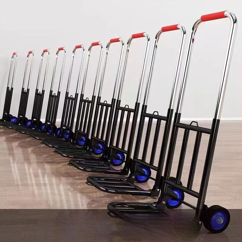 Saksa kvaliteediga väike käru kokkupandav auto kodukäitlus haagise ostlemine ostukäru kerge kaasaskantav pagas