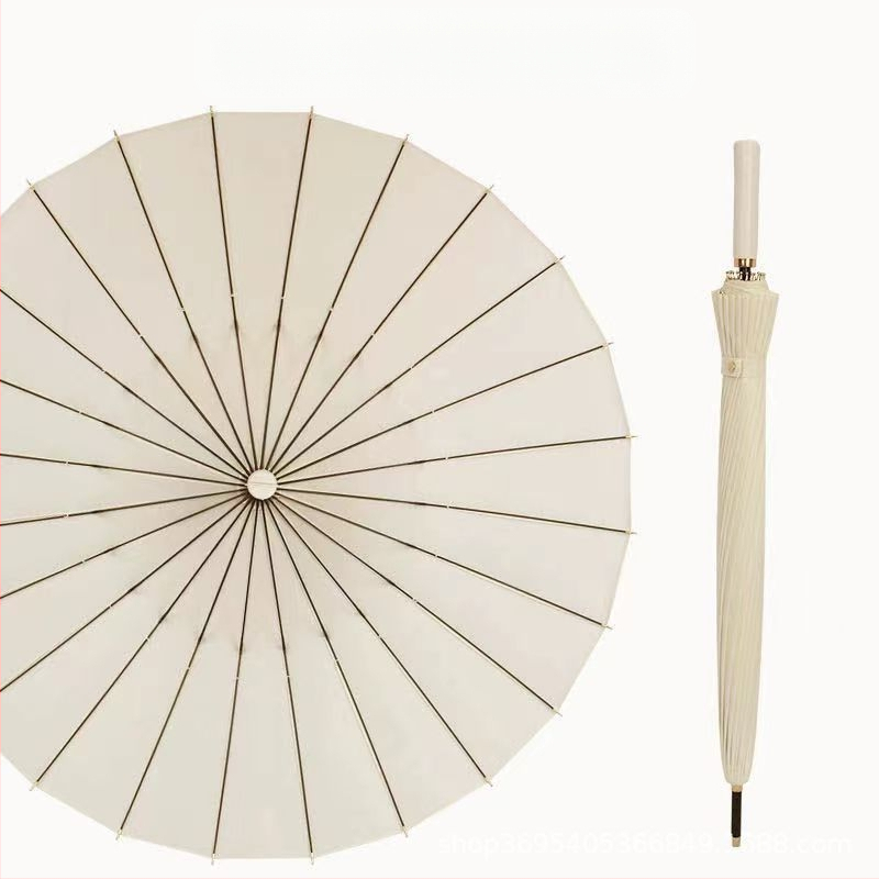 Голф чадър с дълга дръжка и водоустойчив капак, полуавтоматично отваряне и затваряне, автомобилен чадър с права дръжка, силен, устойчив на вятър, черен гумен слънцезащитен крем.