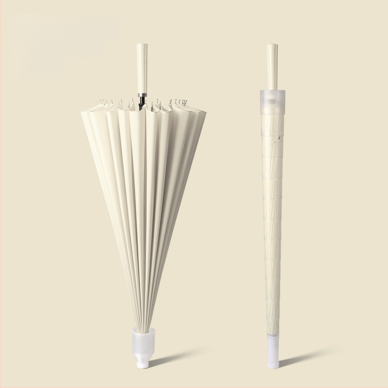 Голф чадър с дълга дръжка и водоустойчив капак, полуавтоматично отваряне и затваряне, автомобилен чадър с права дръжка, силен, устойчив на вятър, черен гумен слънцезащитен крем.