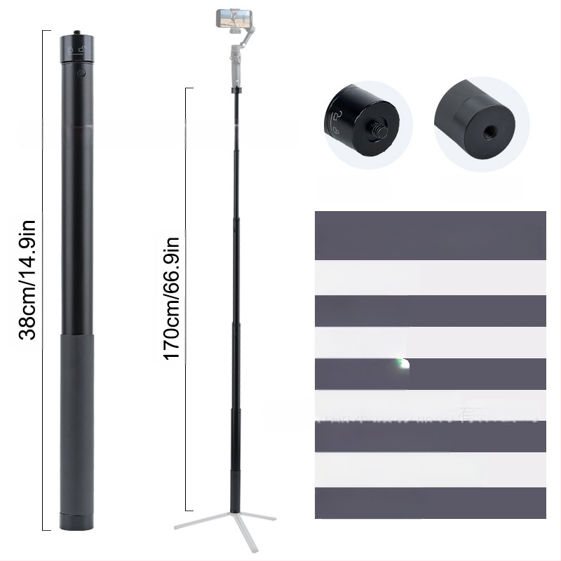 „Feiyu“ prailginimo strypas „Dajiang Vast“ mobiliojo telefono stabilizatorius universalus asmenukių lazdas sportinė kamera „gopro13“ delninis strypas