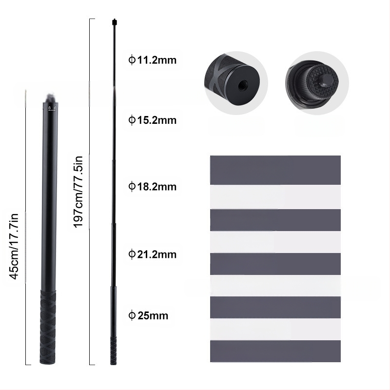 „Feiyu“ prailginimo strypas „Dajiang Vast“ mobiliojo telefono stabilizatorius universalus asmenukių lazdas sportinė kamera „gopro13“ delninis strypas