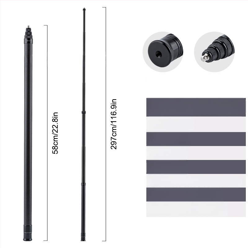 „Feiyu“ prailginimo strypas „Dajiang Vast“ mobiliojo telefono stabilizatorius universalus asmenukių lazdas sportinė kamera „gopro13“ delninis strypas