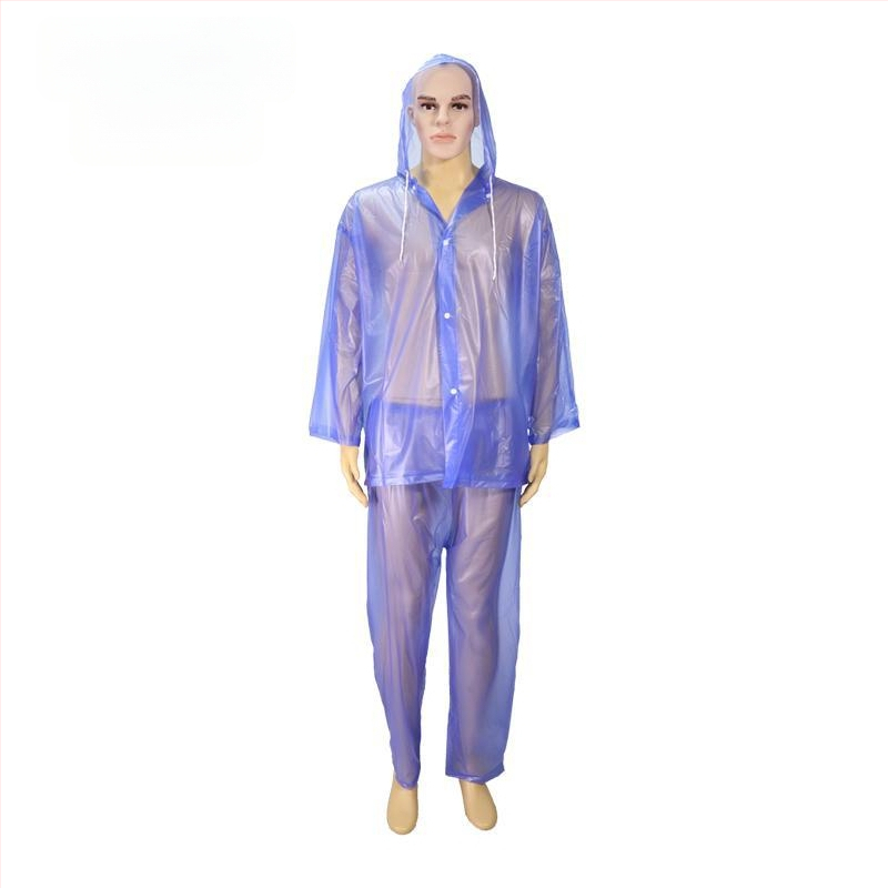 Sustorintas lietaus neperšlampamas lietpaltis ir kelnės, dviračio lietaus pončas, motociklo lietpaltis pristatymo motociklininkams, nepralaidus perpjautas lietpaltis