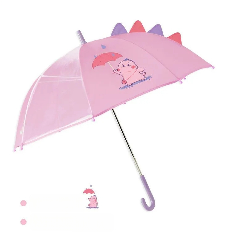 Детски дъждобран за момче, прозрачна козирка, жълто пончо с патица, удължен по цялото тяло, водоустойчив комплект за момичета с динозавърски мотиви