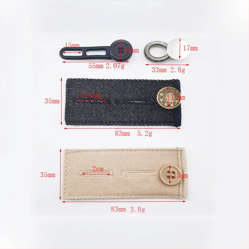 Reguliuojamos ir nuimamos apvalios džinsų sagos vyrams ir moterims, kelnių juosmens padidinimas, prailginimo sagtis be siūlės