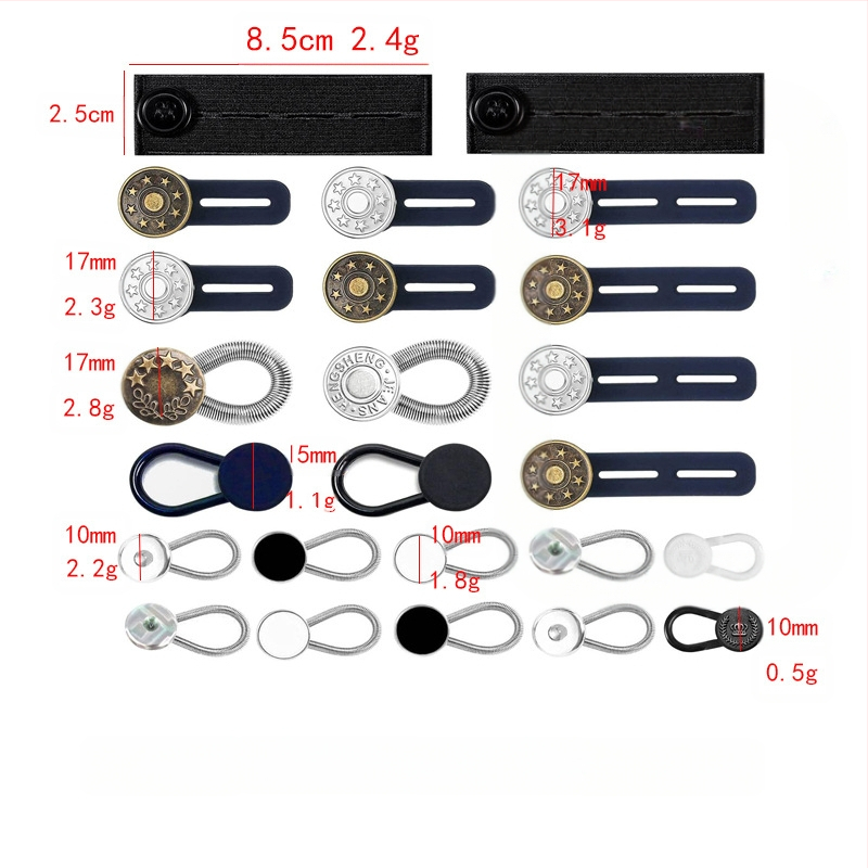 Reguliuojamos ir nuimamos apvalios džinsų sagos vyrams ir moterims, kelnių juosmens padidinimas, prailginimo sagtis be siūlės