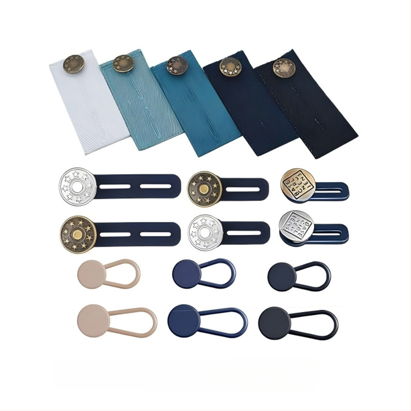 Reguliuojamos ir nuimamos apvalios džinsų sagos vyrams ir moterims, kelnių juosmens padidinimas, prailginimo sagtis be siūlės