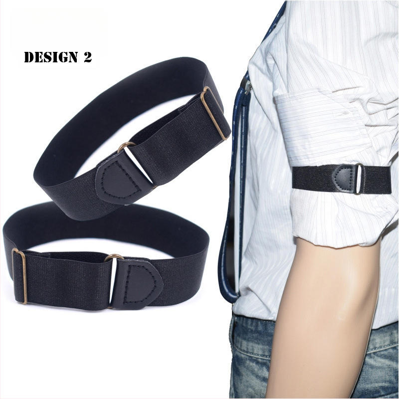 Suaugusiems vyrams ir moterims skirtas marškinių formos rankovės žiedas su neslystančiu dirželiu, universalios rankovės, aukštos kokybės elastingas rankovės žiedas, reguliuojamas europietiškas ir amerikietiškas rankovės žiedas.