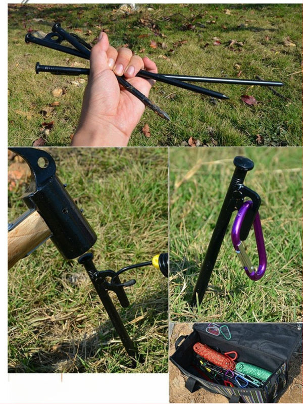 Pludmales nagla 30CM10 avārijas tuksneša ainaviskās vietas kempinga plastmasas RV ceļojumu fiksatora komplekts