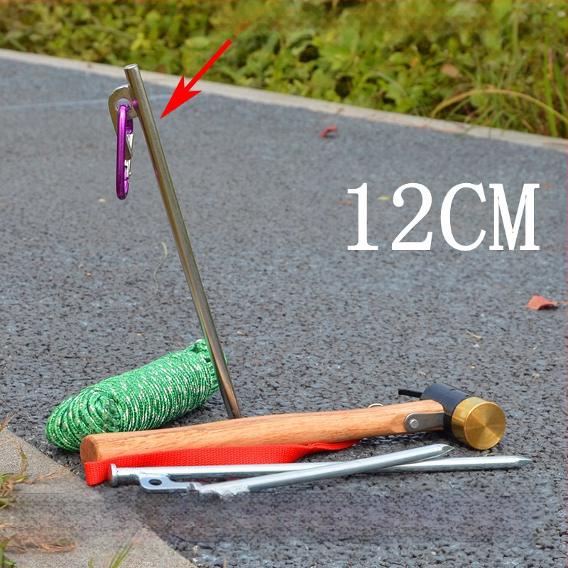 Pludmales nagla 30CM10 avārijas tuksneša ainaviskās vietas kempinga plastmasas RV ceļojumu fiksatora komplekts