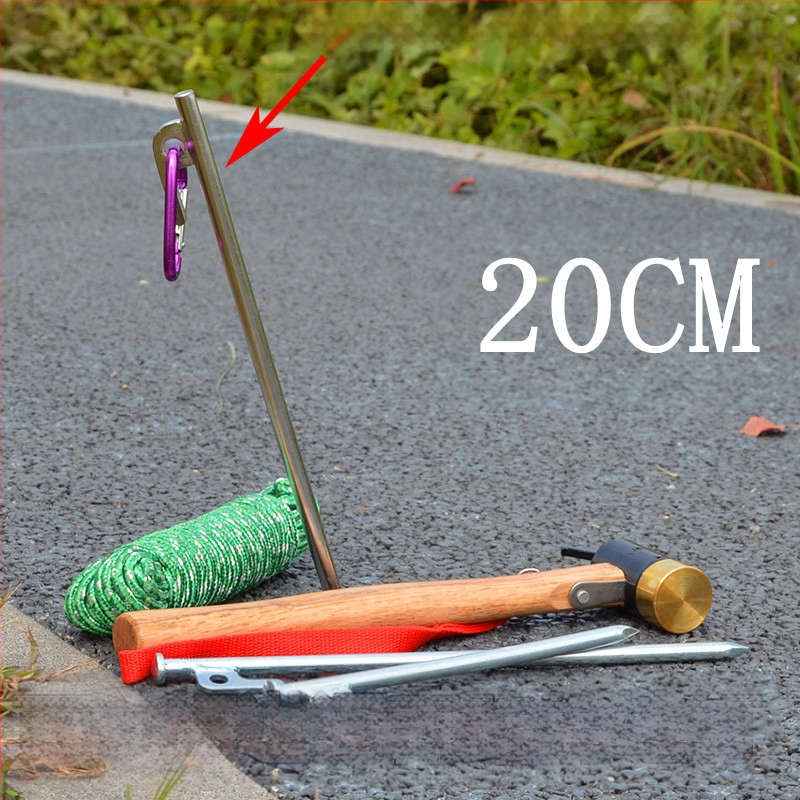 Pludmales nagla 30CM10 avārijas tuksneša ainaviskās vietas kempinga plastmasas RV ceļojumu fiksatora komplekts