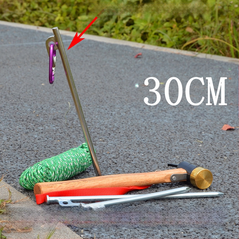 Pludmales nagla 30CM10 avārijas tuksneša ainaviskās vietas kempinga plastmasas RV ceļojumu fiksatora komplekts