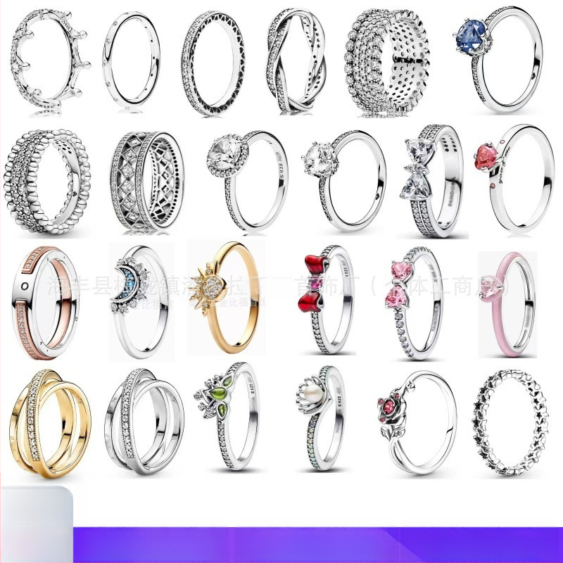 Strieborný prsteň Panjia S925 s elegantným diamantom a malým výklenkom, kreatívny luxusný darčekový predmet