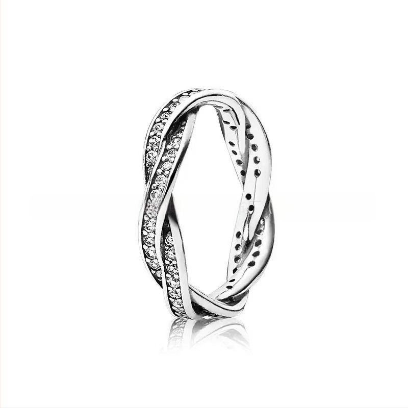 Strieborný prsteň Panjia S925 s elegantným diamantom a malým výklenkom, kreatívny luxusný darčekový predmet