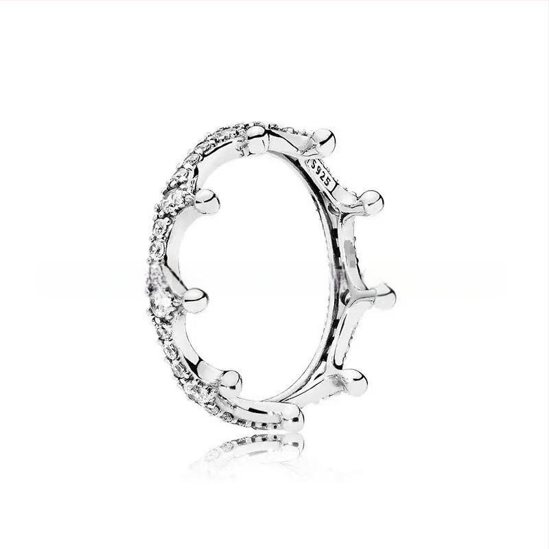 Strieborný prsteň Panjia S925 s elegantným diamantom a malým výklenkom, kreatívny luxusný darčekový predmet