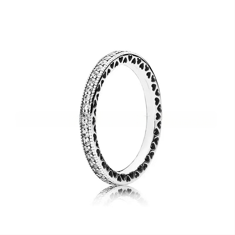 Strieborný prsteň Panjia S925 s elegantným diamantom a malým výklenkom, kreatívny luxusný darčekový predmet