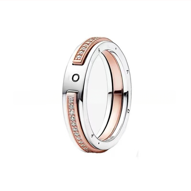 Strieborný prsteň Panjia S925 s elegantným diamantom a malým výklenkom, kreatívny luxusný darčekový predmet