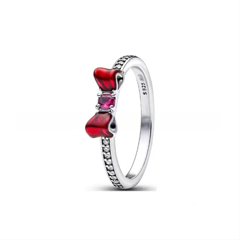 Strieborný prsteň Panjia S925 s elegantným diamantom a malým výklenkom, kreatívny luxusný darčekový predmet