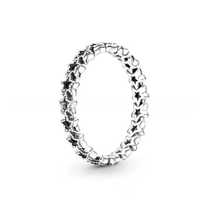 Strieborný prsteň Panjia S925 s elegantným diamantom a malým výklenkom, kreatívny luxusný darčekový predmet