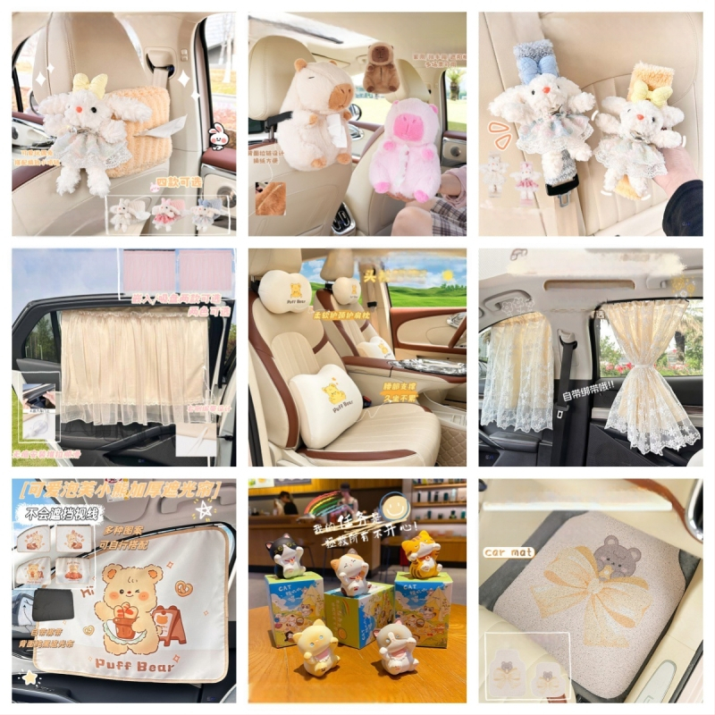 Kollased autosalongitarbed armsa multifilmiga, universaalsed piimakollased autotarbed naistele igaks aastaajaks