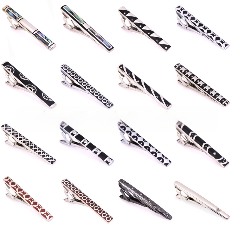 Madingi vyriški kaklaraiščio segtukai, vielos traukimo, krištolo kriauklės kaklaraiščio segtukai, verslo vyrams, kaklaraiščio segtukų gamyklos kainos išpardavimas