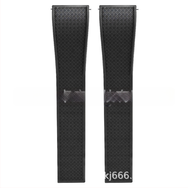 Fluoru gumijas ātrās atbrīvošanas pulksteņa siksniņa ir piemērota Omega Seiko Xitiecheng dubultspiedes tauriņa sprādzes 20/22 mm pulksteņu aksesuāriem.