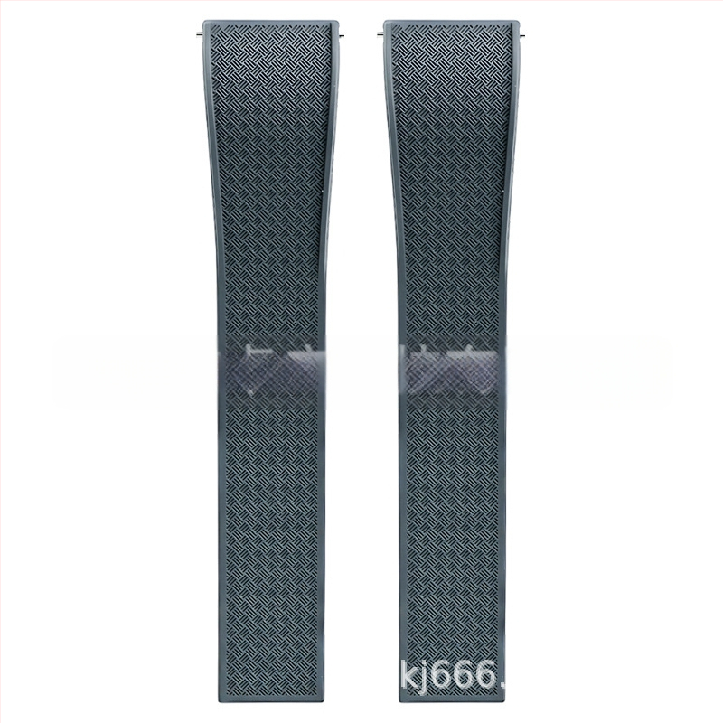 Fluoru gumijas ātrās atbrīvošanas pulksteņa siksniņa ir piemērota Omega Seiko Xitiecheng dubultspiedes tauriņa sprādzes 20/22 mm pulksteņu aksesuāriem.