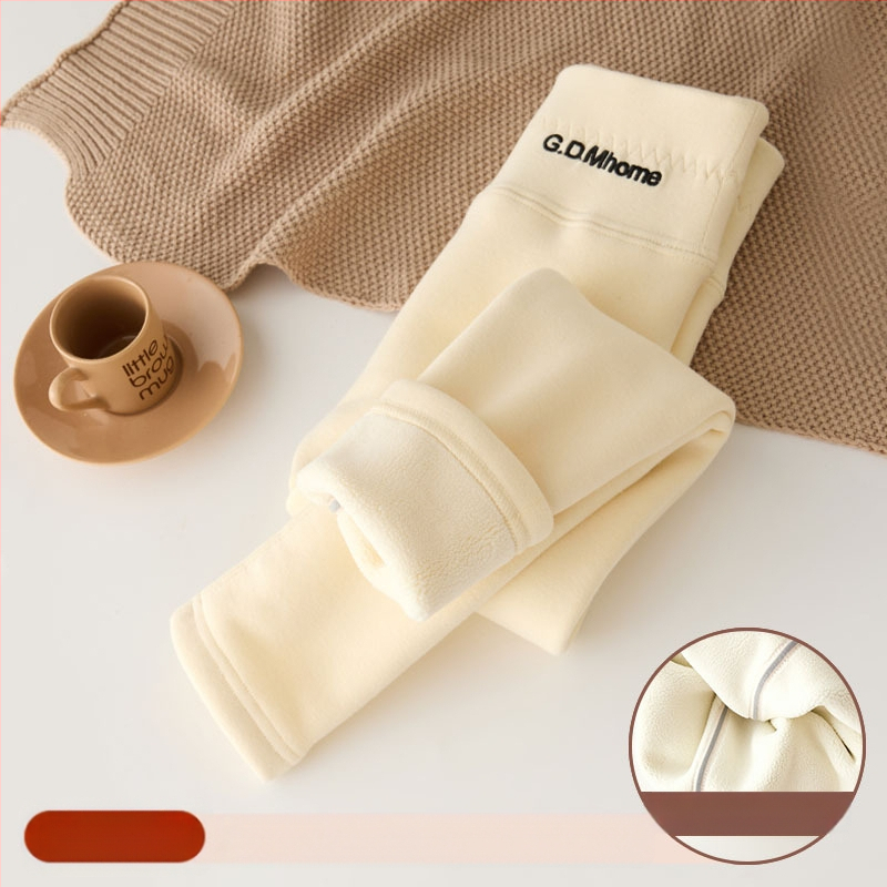 Tüdrukute fliisvoodriga retuusid, paksendatud sügis- ja talveriided, valged, ühes tükis sametist soojad talvepüksid, mustad, laste soojad püksid