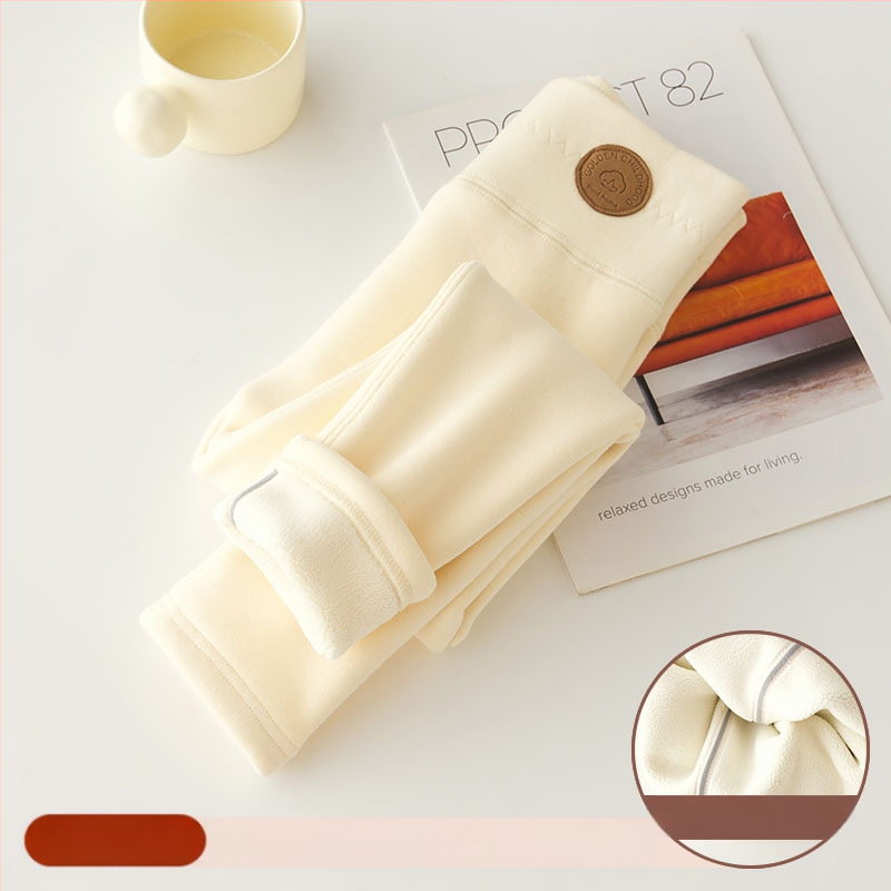 Tüdrukute fliisvoodriga retuusid, paksendatud sügis- ja talveriided, valged, ühes tükis sametist soojad talvepüksid, mustad, laste soojad püksid