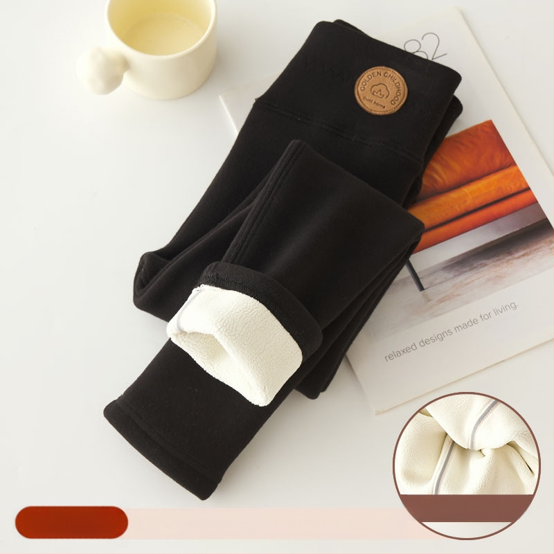 Tüdrukute fliisvoodriga retuusid, paksendatud sügis- ja talveriided, valged, ühes tükis sametist soojad talvepüksid, mustad, laste soojad püksid